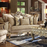 HD-04 Marbled Champagne Silver 3-Piece Living Room Set