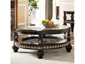 HD-1208 Black Enamel Coffee Table by Homey Design at Eve Furniture