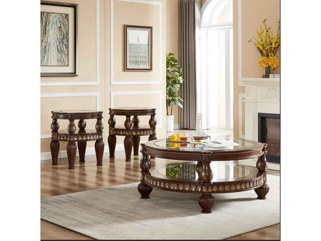 HD-1521 Mohagany 3-Piece Coffee Table Set by Homey Design at Eve Furniture