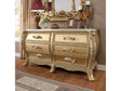 HD-1801 Bright Gold Dresser by Homey Design at Eve Furniture