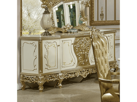 HD-1812 Gold Dresser/Buffet by Homey Design at Eve Furniture