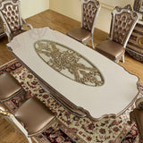 HD-1881 Ivory/Bronzed Copper 7-Piece Dining Set by Homey Design at Eve Furniture