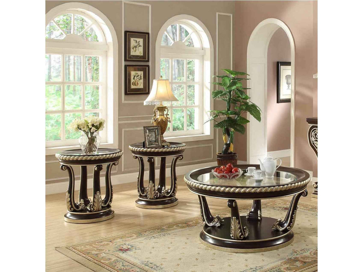 HD-213 Dark Brown 3-Piece Coffee Table Set by Homey Design at Eve Furniture
