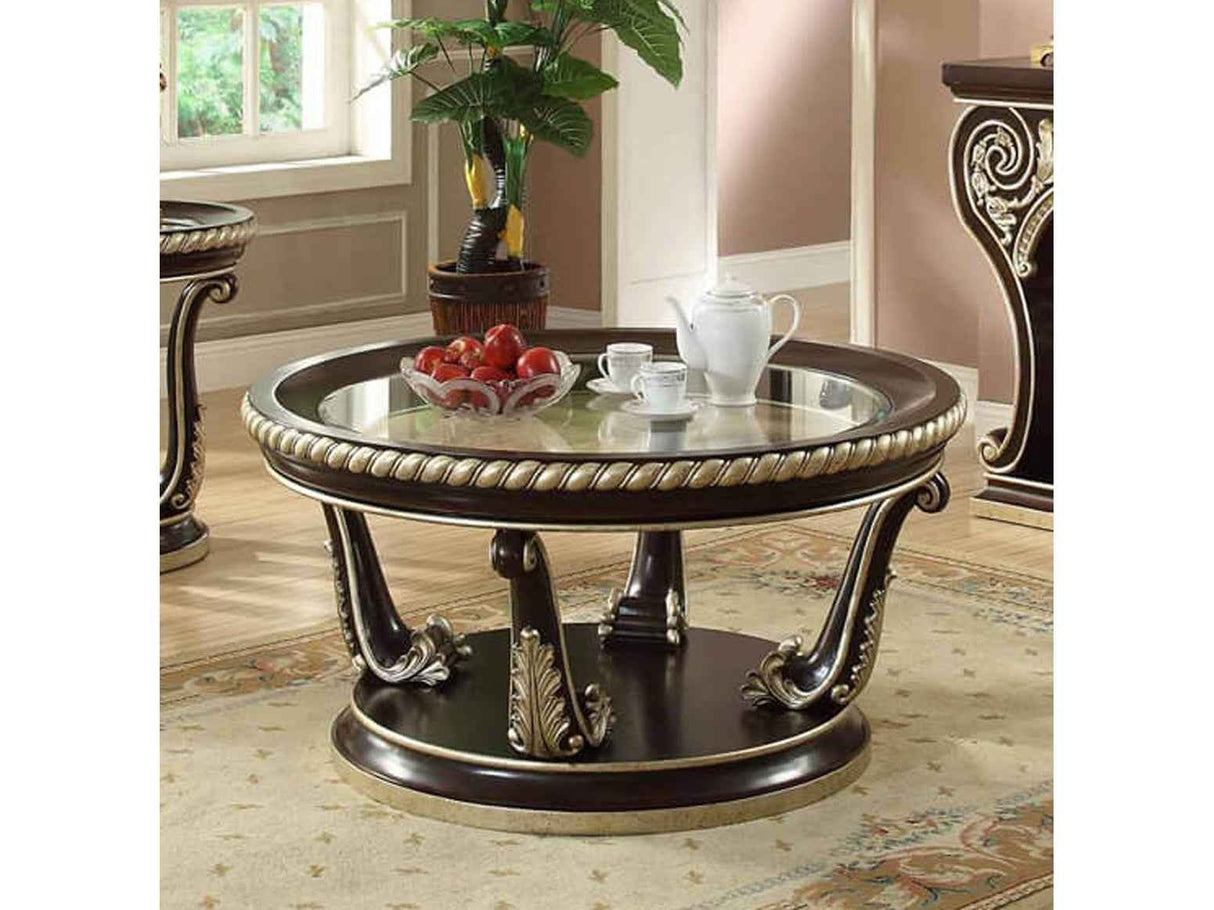 HD-213 Dark Brown Coffee Table by Homey Design at Eve Furniture