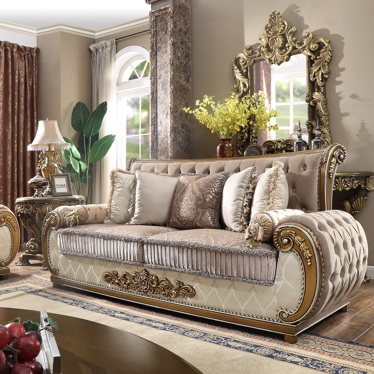 HD-25 Perfect Brown 3-Piece Living Room Set