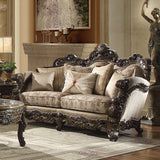 HD-2658 Metallic Antique Gold/Perfect Brown 3-Piece Living Room Set