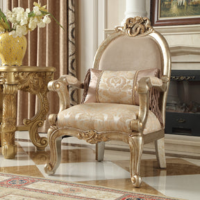 HD-2663 Champagne Golden Rust Chair by Homey Design at Eve Furniture