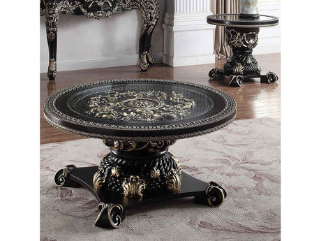 HD-328B Black Enamel 3-Piece Coffee Table Set by Homey Design at Eve Furniture