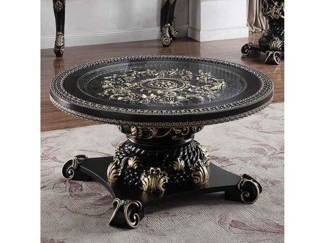HD-328B Black Enamel Coffee Table by Homey Design at Eve Furniture