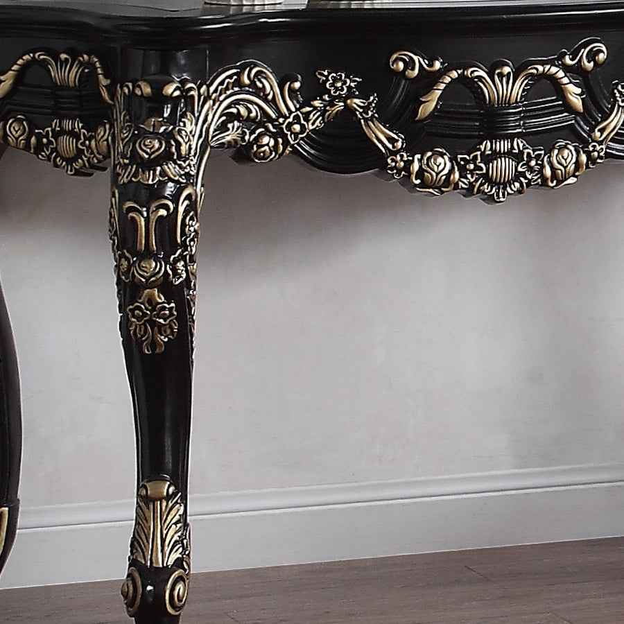 HD-328B Black Enamel Console Table by Homey Design at Eve Furniture
