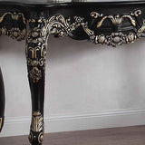 HD-328B Black Enamel Console Table by Homey Design at Eve Furniture