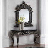 HD-328B Black Enamel Console Table by Homey Design at Eve Furniture