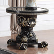 HD-328B Ebony Black/Antique Gold End Table by Homey Design at Eve Furniture