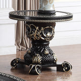 HD-328B Ebony Black/Antique Gold End Table by Homey Design at Eve Furniture