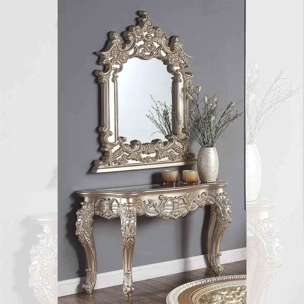 HD-328C Champagne Console Table by Homey Design at Eve Furniture