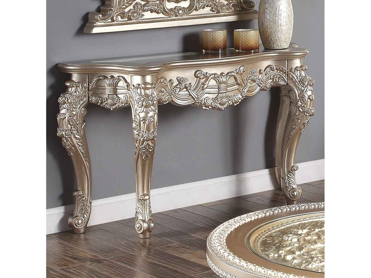 HD-328C Champagne Console Table by Homey Design at Eve Furniture