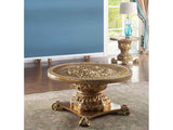 HD-328G Metallic Gold 3-Piece Coffee Table Set by Homey Design at Eve Furniture
