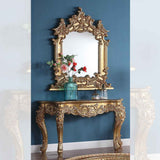 HD-328G Metallic Gold Console Table by Homey Design at Eve Furniture