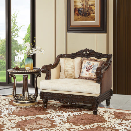 HD-386 Cherry Mahogany Chair by Homey Design at Eve Furniture