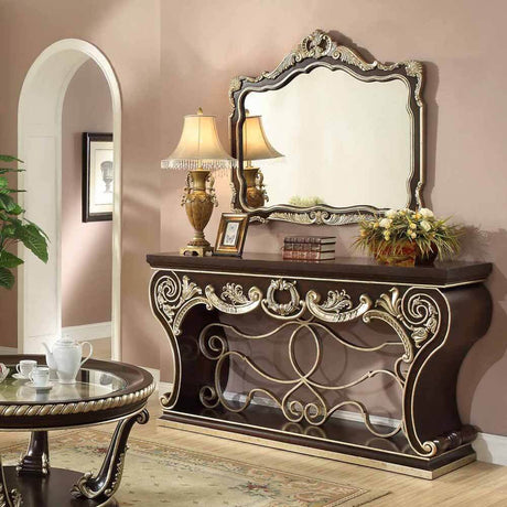 HD-386 Cherry Mahogany Loveseat by Homey Design at Eve Furniture