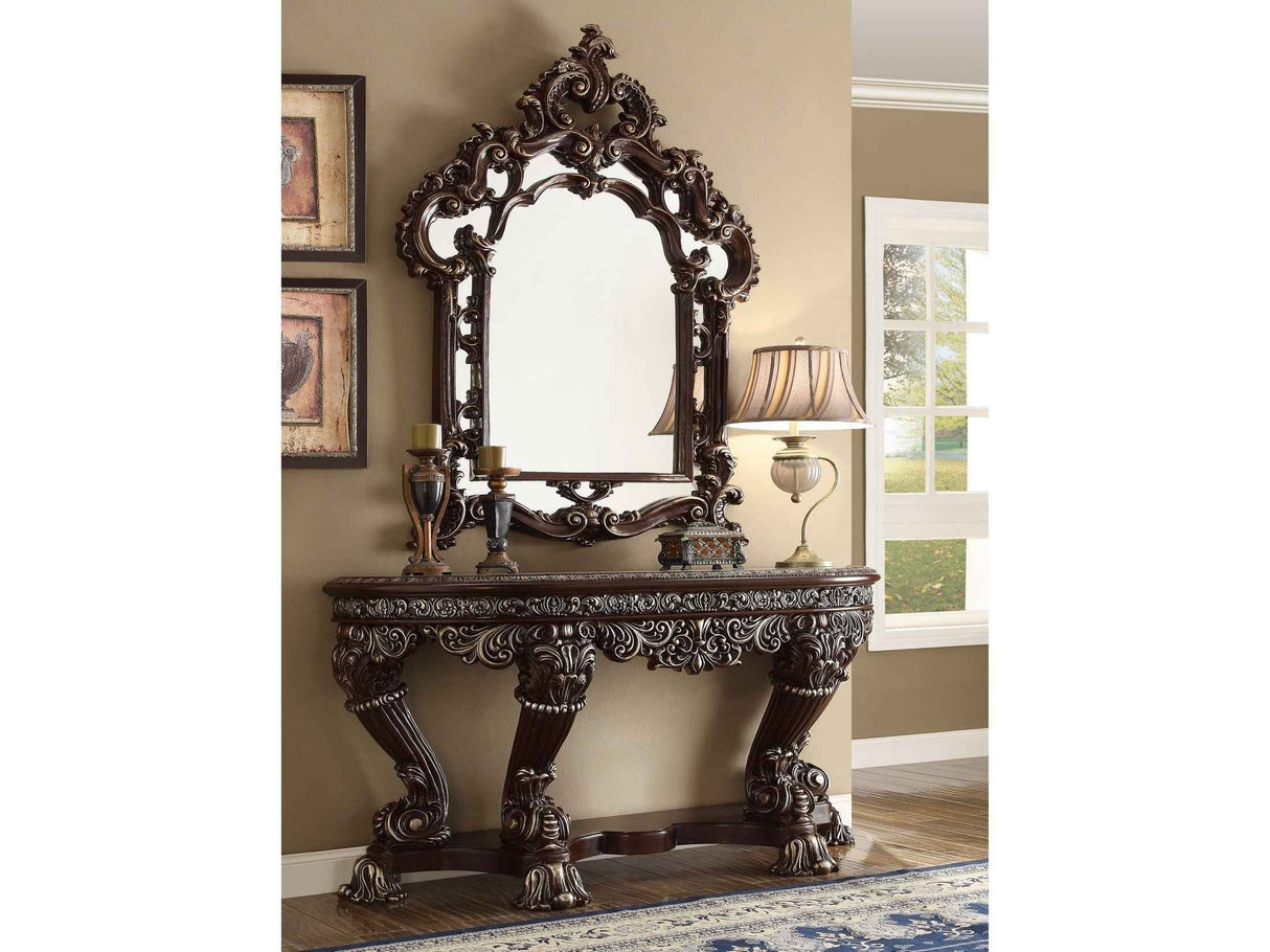 HD-8017 Brown Cherry Console Table by Homey Design at Eve Furniture