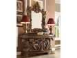 HD-8018 Antique Gold & Perfect Brown Console Table by Homey Design at Eve Furniture