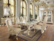 HD-8022 Champagne Gold 7-Piece Dining Room Set by Homey Design at Eve Furniture