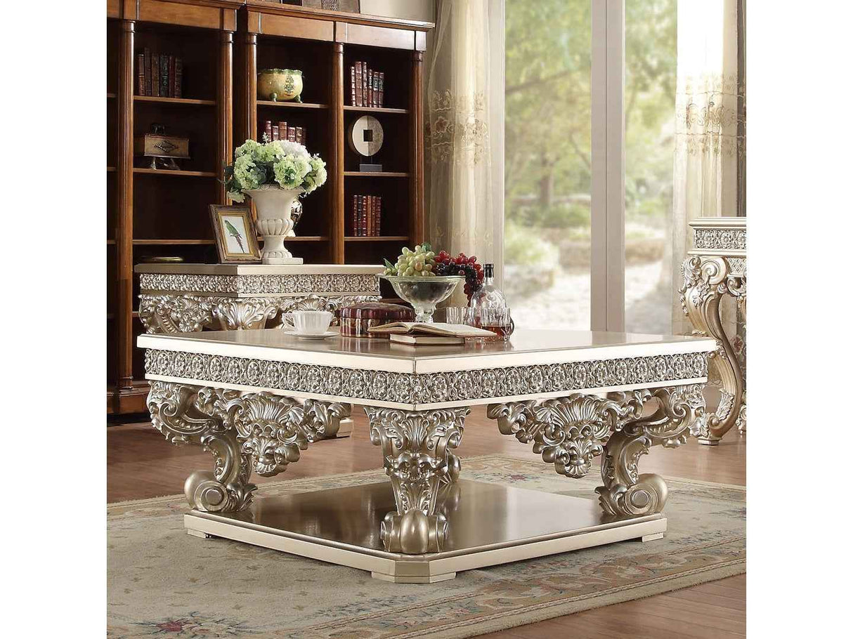 HD-8022 Champagne Gold Coffee Table by Homey Design at Eve Furniture