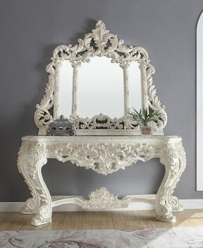 HD-8030 Plantation Cove White Console Table by Homey Design at Eve Furniture