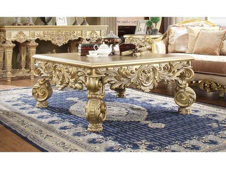 HD-8086 Bright Gold Coffee Table by Homey Design at Eve Furniture