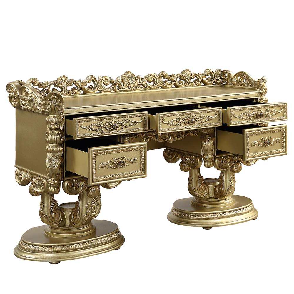 HD-8086 Bright Gold Dresser by Homey Design at Eve Furniture