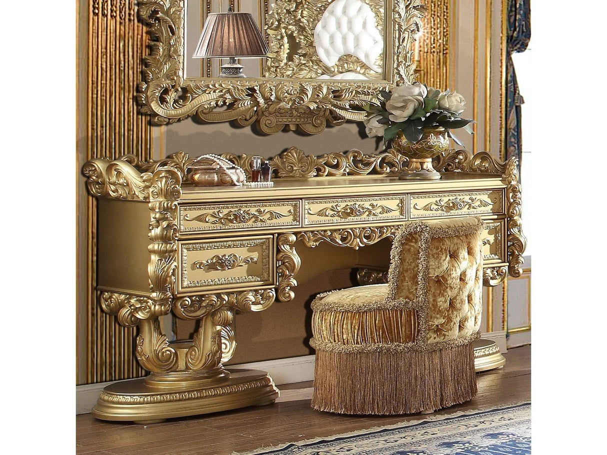 HD-8086 Bright Gold Dresser by Homey Design at Eve Furniture