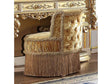 HD-8086 Bright Gold Stool by Homey Design at Eve Furniture