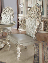 HD-8088 Metallic Silver/Gold Highlights 5-Piece Dining Room Set by Homey Design at Eve Furniture