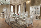 HD-8088 Metallic Silver/Gold Highlights 7-Piece Dining Room Set by Homey Design at Eve Furniture