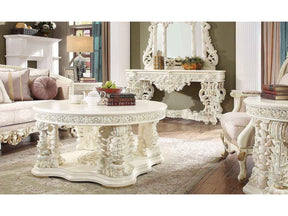 HD-8089 White Gloss 3-Piece Coffee Table Set by Homey Design at Eve Furniture