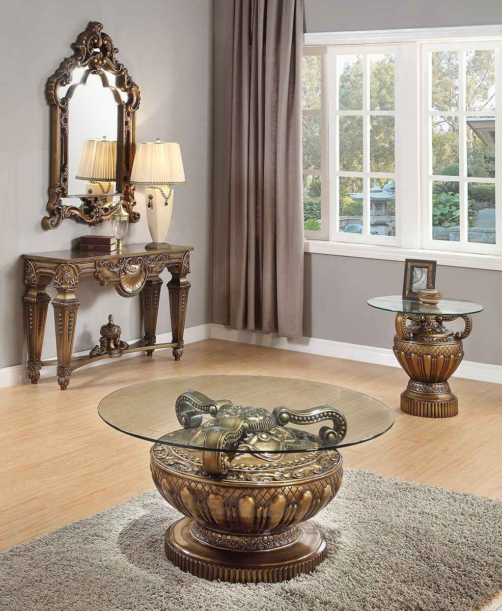 HD-8908B Bronze Coffee Table by Homey Design at Eve Furniture
