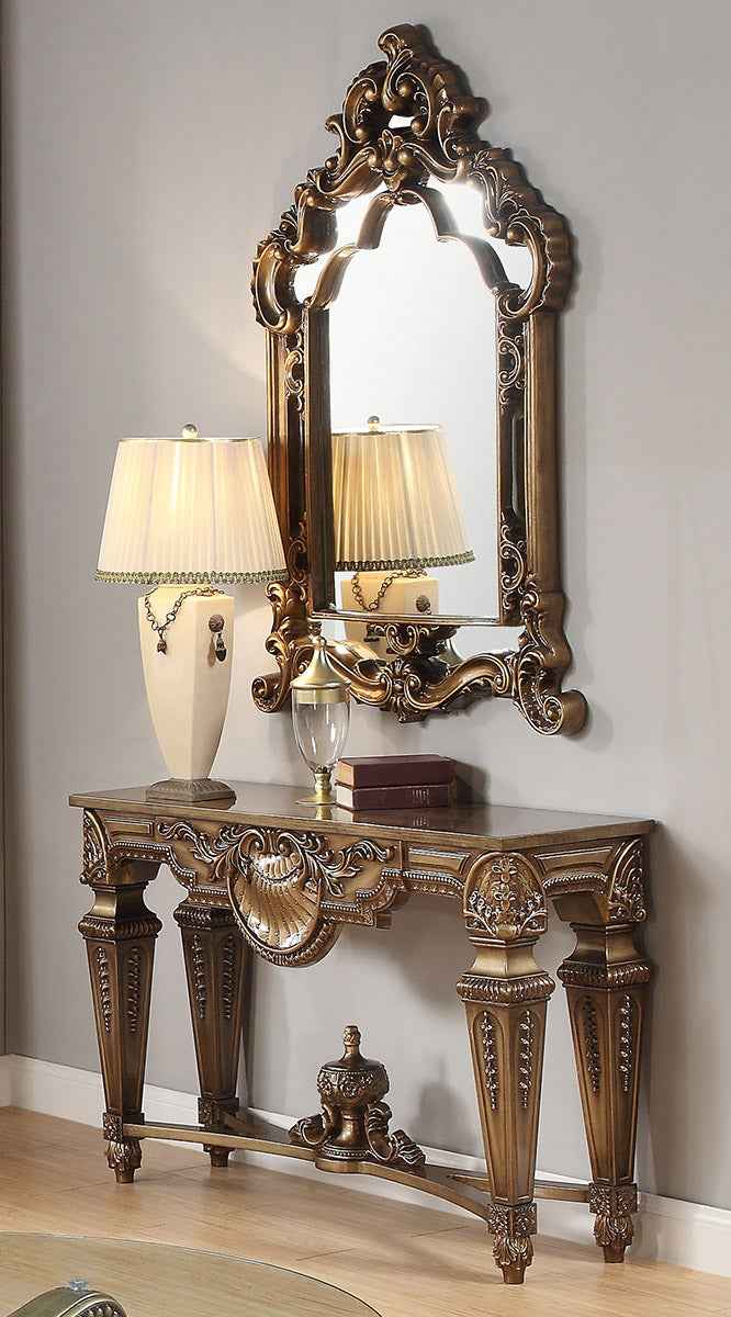 HD-8908B Bronze Console Table by Homey Design at Eve Furniture