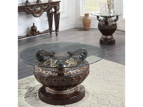 HD-8908C Cherry 3-Piece Coffee Table Set by Homey Design at Eve Furniture