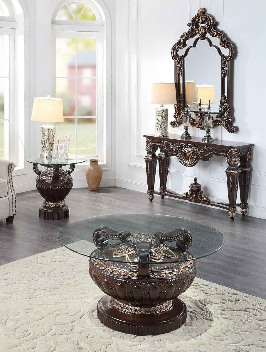HD-8908C Cherry Coffee Table by Homey Design at Eve Furniture