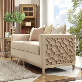 HD-8911 Champagne Loveseat by Homey Design at Eve Furniture