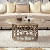 HD-8913CHAM Champagne 3-Piece Coffee Table Set by Homey Design at Eve Furniture