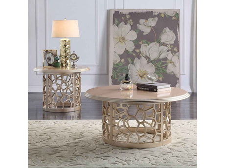 HD-8913CHAM Champagne 3-Piece Coffee Table Set by Homey Design at Eve Furniture