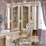 HD-9022 Antique Ivory/Gold Trim 7-Piece Dining Set by Homey Design at Eve Furniture