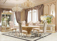 HD-903 Cream/Gold Dining Table by Homey Design at Eve Furniture