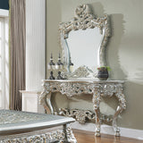 HD-905 Belle Silver/Metallic Antique Gold Highlights Side Console Mirror by Homey Design at Eve Furniture