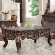 HD-C998C Cherry/Gold Highlights Coffee Table by Homey Design at Eve Furniture