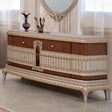 HD-D9021 Gold/Cherry/Pearl Dresser by Homey Design at Eve Furniture