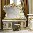 HD-DR903 Ivory/Gold Highlights Dresser by Homey Design at Eve Furniture