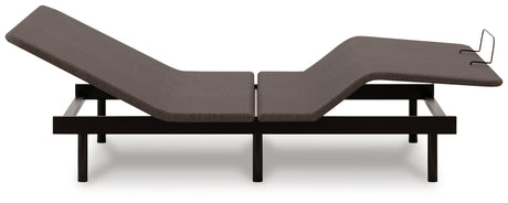 Head/Foot Model - Good Charcoal Gray Queen Adjustable Base by Ashley at Eve Furniture